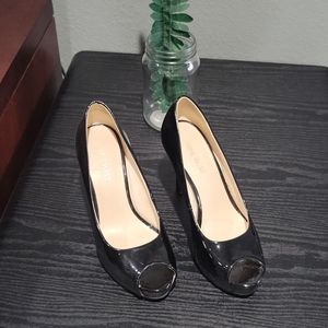 Nine west open toe heels